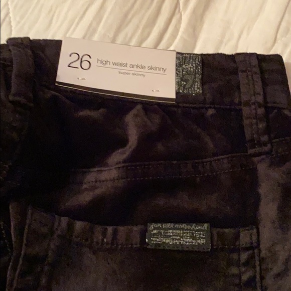 7 For All Mankind velvet high waist ankle skinny - Picture 4 of 4